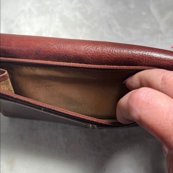 Fossil Vintage Brown Leather Tri-Fold Wallet - Picture 3 of 11